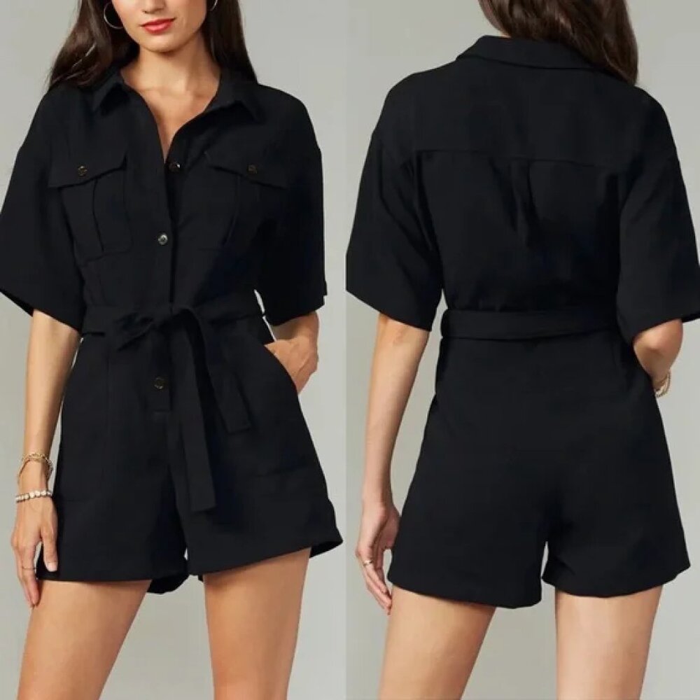 Anthropologie Greylin Delton Utility Romper SIZE: XS